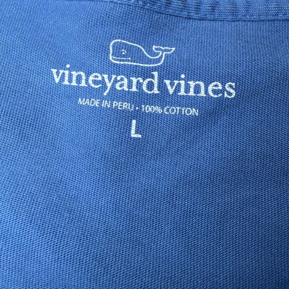 Vineyard Vines Mens Size Large Lot of 2 Long Sleeve Pocket T-Shirt Blue Casual - Picture 6 of 16